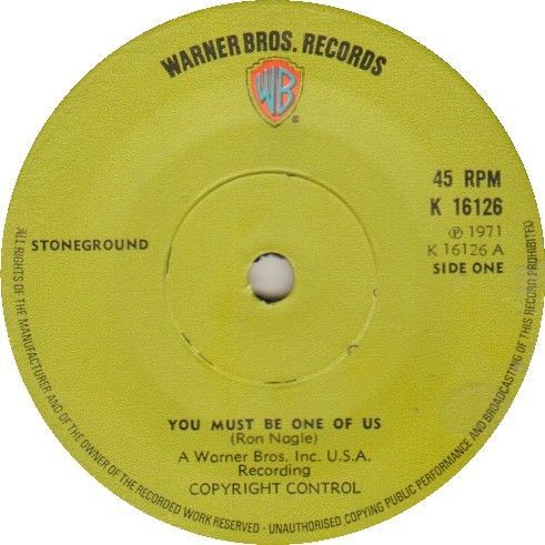 Stoneground, Single  1971, Track: One of Us